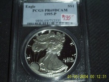 1995-P American Silver Eagle Proof PCGS PR 69 DCAM S$