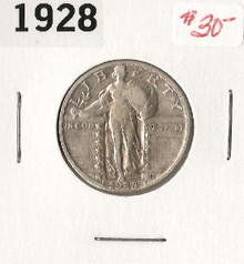 1928 Standing Liberty Quarter VF Very Fine Original