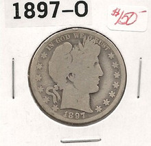 1897-O New Orleans Barber Liberty Half Dollar AG