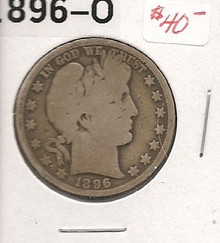 1896-O New Orleans Barber US Liberty Half Dollar AG
