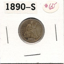 1890-S Liberty Seated Dime