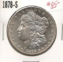 1878-S 1st Year SAN FRAN Morgan Silver Dollar Ch Unc PL