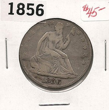 1856 Seated Half Dollar With NO ARROWS F Fine