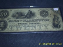 $20 Bank of Washington INDIAN North Carolina 1832 Maids