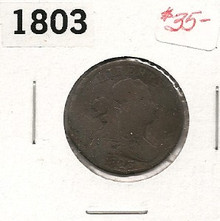 1803 BUST HALF CENT COPPER Circulated Strong Date
