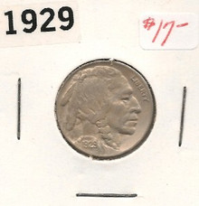 1929 Buffalo Indian Head Nickel About Uncirculated AU