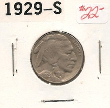 1929-S Buffalo Indian Head Nickel About Uncirculated AU