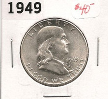 1949 Franklin Silver Half Dollar Choice Uncirculated