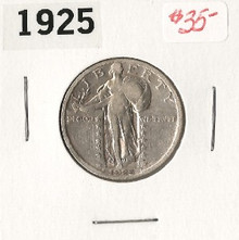 1925 Standing Liberty Quarter Dollar VF Very Fine