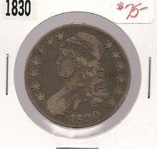 1830 Bust Half Dollar Fine F nice original