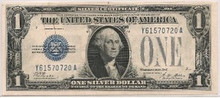 1928A $1 Silver Certificate - Blue Seal - Funny Back