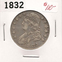 1832 Capped Bust Early Half Dollar