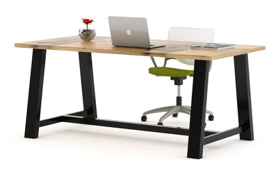 Urban Loft Table Wood Table With Steel Base Officechairsusa