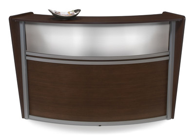 Ofm Marque Plexi Single Unit Reception Station Officechairsusa
