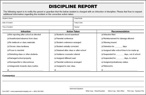 Reports apa discipline