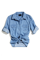 [Sample] Levi's, blue denim womens shirt