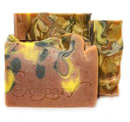 Dragons Blood Soap - Such a Warm, Earthy Aroma with notes of Amber, Vanilla &

East Indian Sandalwood~ Wow, this is a real stunner!