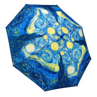 Starry Night Reverse Close Umbrella
