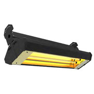Re-Verber-Ray ELDM-24B-277-1.5 Electric Infrared Heater, Black Housing, 24 Inch, Dual Medium Wave Elements, 1500W, 277V/1Ph

Re-Verber-Ray ELD Electric Infrared Heater Features:
- Medium wave elements.
- Factory wired for 1 Phase, can be field converted to 3 Phase.
- Dual element construction.
- Produces both infrared heat and visible light.
- Lower clearances.
- High-end quality and compact, aesthetic design.
- Gold-colored anodized aluminum reflectors reduce light glare.
- High temperature nylon louvered end caps.
- 0 to 30 degree Adjustable Brackets Included.
- UL Listed for Indoor & Outdoor Commercial, Outdoor Residential.
 
Additional Information
The ELD Series offers a variety of configurable options including housing color, length, voltage, wattage, and element type to fit a wide range of applications. The ELD Series is a high wattage, commercial-grade electric heater offering. With dual elements and chassis options from 24 to 60 inches long, it’s easy to configure the perfect heater for your space. A great choice for applications from outdoor patios to warehouses, the ELD Series can accommodate a wide variety of heating needs. Heaters are equipped with a specially designed reflector for optimal radiant heat output and optional wall mounting brackets (ordered separately) allow adjustment of the heating direction.
 
Benefits Of Heating With Electric Infrared
- Superior Comfort.
- Reduced Energy Consumption.
- Durability.
- Even Heat Distribution.
- Outdoor Tested & Approved.
- Long Lamp Life Expectancy.
