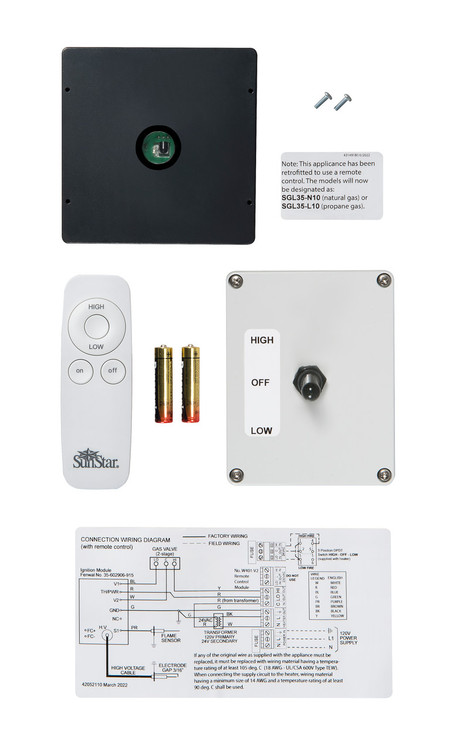 Add to any 2 stage heater See instruction sheet.