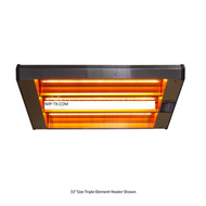 ELXR-46VB3-480   480v  46''   Includes 3 Ruby Elements Black  Housing 10,950 Watts  Amps 22.8