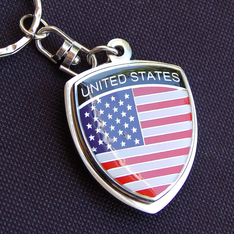 USA America Crest Key Chain