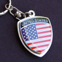 USA America Crest Key Chain