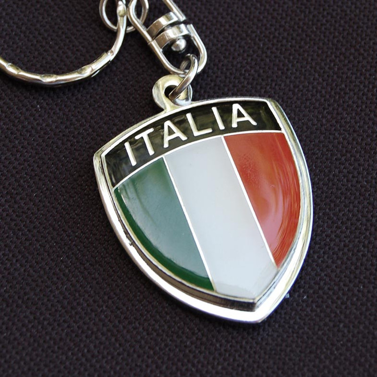 Italy Italia Crest Key Chain