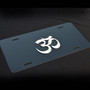 AUM Om Decor Plate Black, Brushed, or Bright Stainless