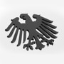 Germany Black Stainless Emblem Badge Crest Insignia 