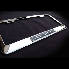 Touring Edition Stainless Steel License Plate Frame with Screws and Screw Caps