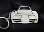 Custom Stainless Steel Keychain for Classic Chevy Corvette Enthusiasts v2