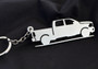 Custom Stainless Steel Keychain for Dodge Ram Enthusiasts