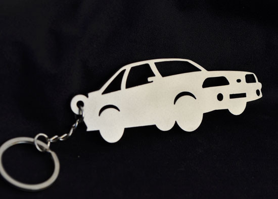 Custom Stainless Steel Keychain for Ford Mustang Enthusiasts