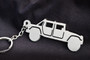 Custom Stainless Steel Keychain for Hummer H1 Enthusiasts