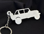 Custom Stainless Steel Keychain for Jeep Wrangler Rubicon Enthusiasts