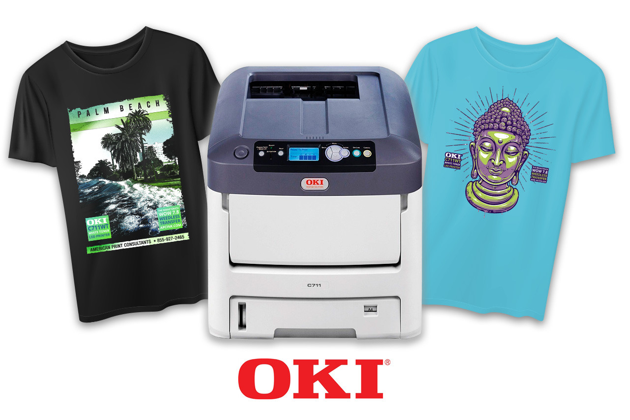 OKI 711WT - Color + White Heat Transfer Printer - Legal Size - American  Print Consultants