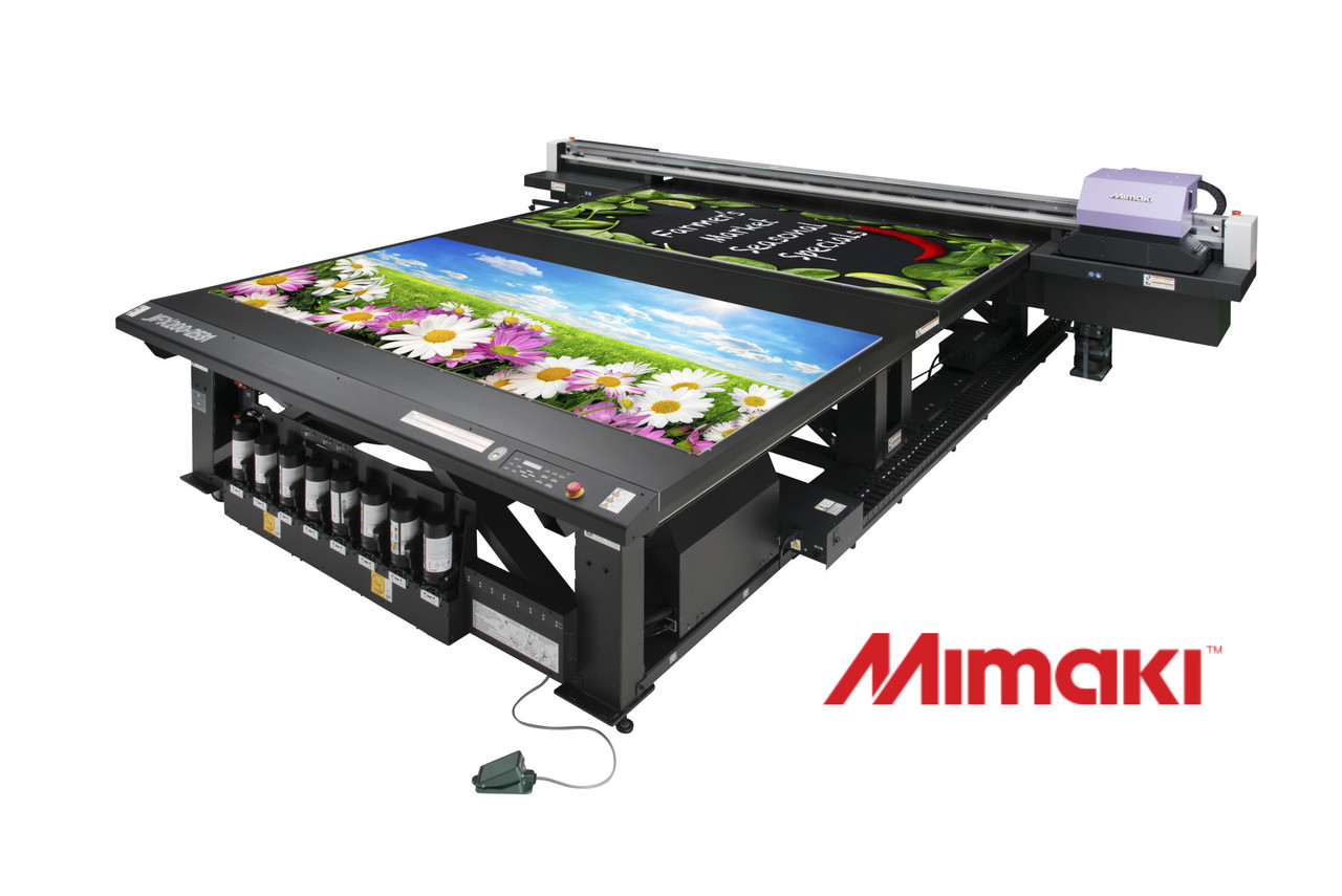 cylinder Bliv ophidset chap Mimaki JFX200-2531 Printer 98″ x 122″ – Wide Format UV Curable Flatbed  Printer - American Print Consultants