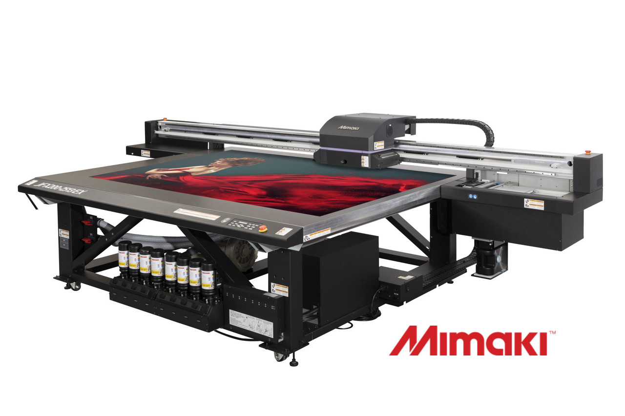 Mimaki JFX200-2513EX Printer 51″ X 98″ – Wide Format UV Curable Flatbed  Printer w/IONIZER! - American Print Consultants