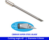 Graphtec CB09UB 45-Degree, 0.9mm Diameter Super Steel Plotter Blades 