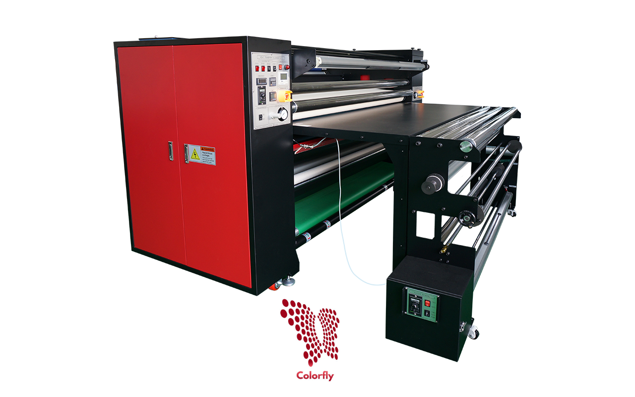 ColorFly PMD-5518 Rotary Sublimation Press - (21” x 1.8m, Oil, Cut-Piece &  Roll-to-Roll) - American Print Consultants