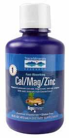 Trace Minerals Research Liquid Cal-Mag-Zinc Pina Colada -- 16 fl oz