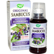 Natures Way, Original Sambucus, Standardized Elderberry, Syrup, 4 fl oz (120 ml)