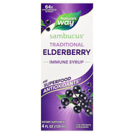 <img alt="Natures Way, Sambucus, Traditional Immune Syrup, Elderberry, 4 fl oz (120 ml)" title="Natures Way, Sambucus, Traditional Immune Syrup, Elderberry, 4 fl oz (120 ml),033674069707"