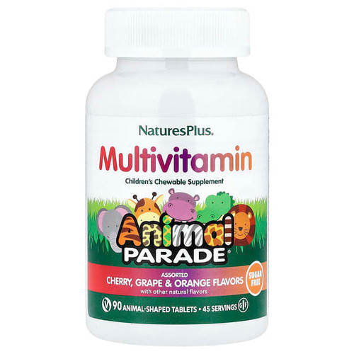 <img alt="NaturesPlus, Animal Parade, Multivitamin, Childrens Chewable Supplement, Cherry, Grape & Orange, 90 Animal-Shaped Tablets" title="NaturesPlus, Animal Parade, Multivitamin, Childrens Chewable Supplement, Cherry, Grape & Orange, 90 Animal-Shaped Tablets,097467299184"