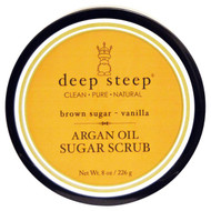 Deep Steep, Argan Oil Sugar Scrub, Brown Sugar - Vanilla, 8 oz (226 g)
