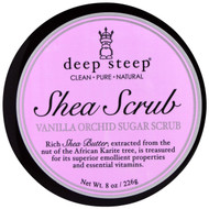 Deep Steep, Shea Scrub Vanilla Orchid Sugar Scrub, 8 oz (226 g)