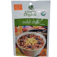 Simply Organic, Mild Chili Seasoning, 12 Packets, 1.00 oz (28 g) Each