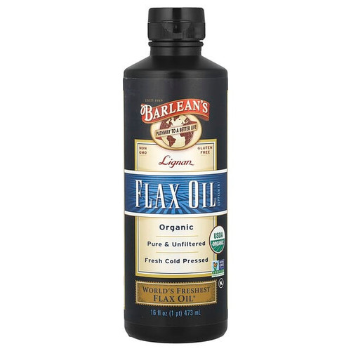 <img alt="Barleans, Organic Lignan Flax Oil, 16 fl oz (473 ml)" title="Barleans, Organic Lignan Flax Oil, 16 fl oz (473 ml),705875000161"