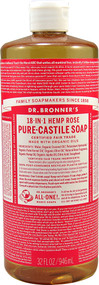 Dr. Bronners Pure Castile Liquid Soap Rose -- 32 fl oz